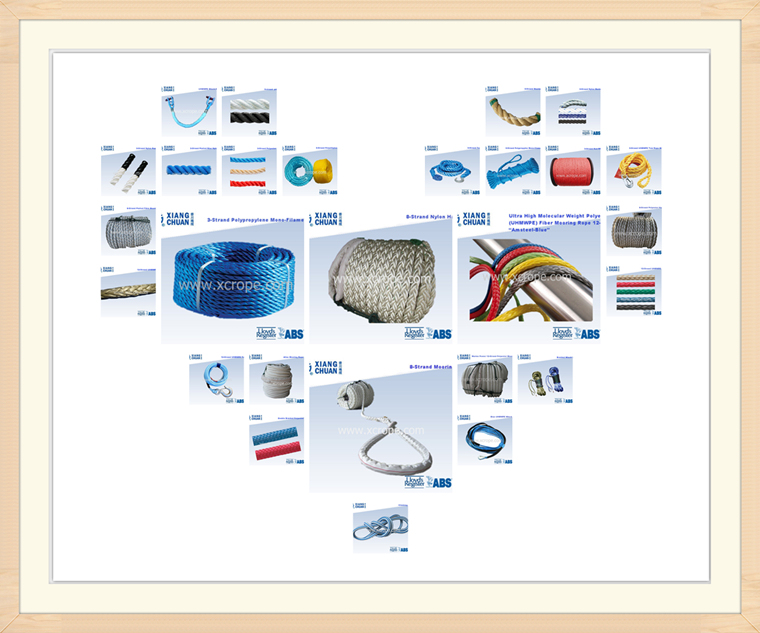 8 Strand Nylon or Polypropylene Mooring Rope