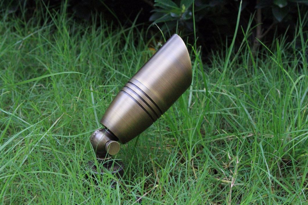 Cast Brass Spot Light LED Landscape Lighting Fixture Waterproof IP65