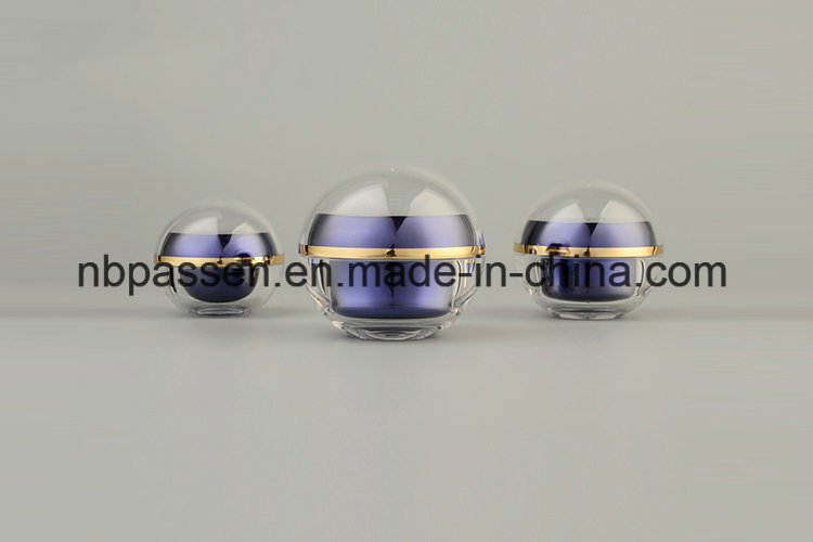 New Design Ball Shape 15g Wholesale Crystal Cosmetic Jar