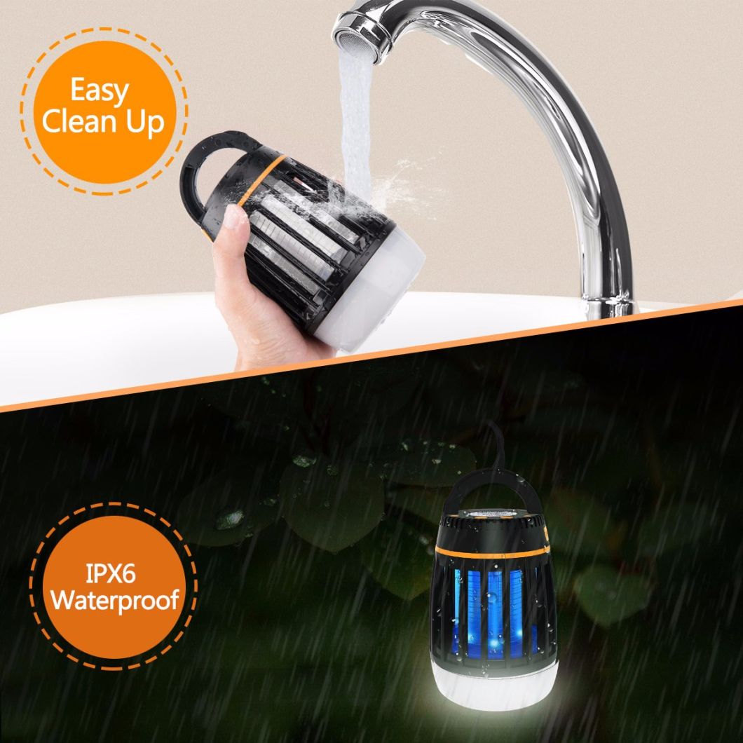 Ipx6 Waterproof Outdoor Camping Electrical Insect Anti Mosquito Repellent Killer Lamp