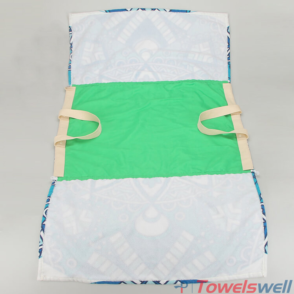 Portable Cotton Microfiber Lounge Chair Towel with Pocket