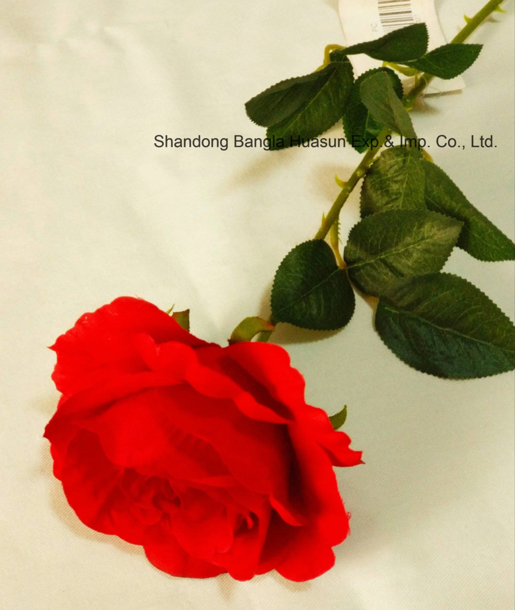 Artifical Silk Flower Single Rose Real Touch for Valentine's Day