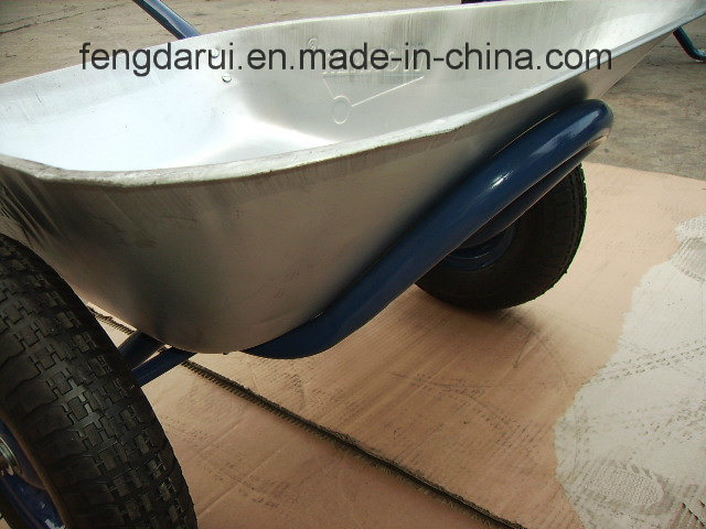 Qingdao Metal Wheel Barrow (WB6407) with Double Wheels