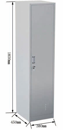 Cheap Metal Single Door One Tier Bedroom Storage Locker