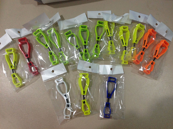 Multicolor Plastic Gloves Safety Clips