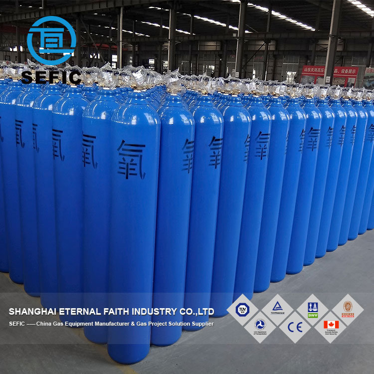 DOT 3AA Seamless Steel Gas Cylinder 40L /47L/50L Oxygen Cylinder