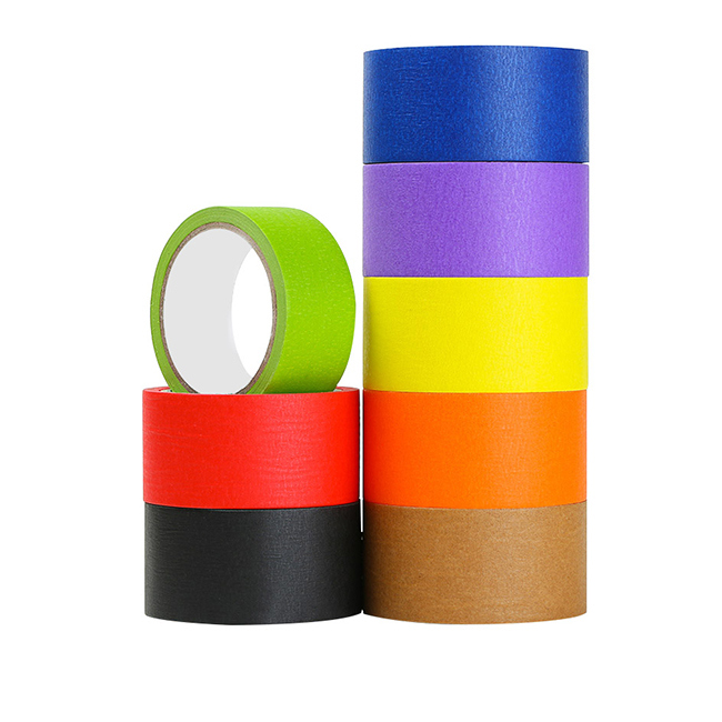 Waterproof Colored Custom Printed Adhesive Paper Masking Tape, Tape