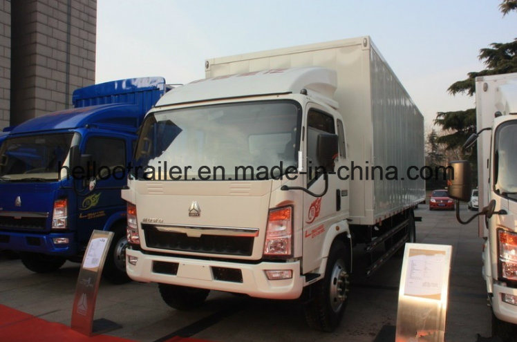 China HOWO 4X2 Light 10 Ton Lorry Truck Cargo Van Truck