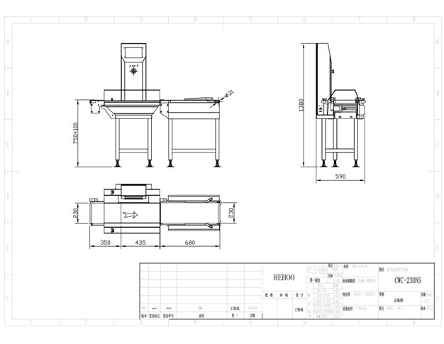 Automatic Conveyor Scale for Checking Over Wieght or Less Weight