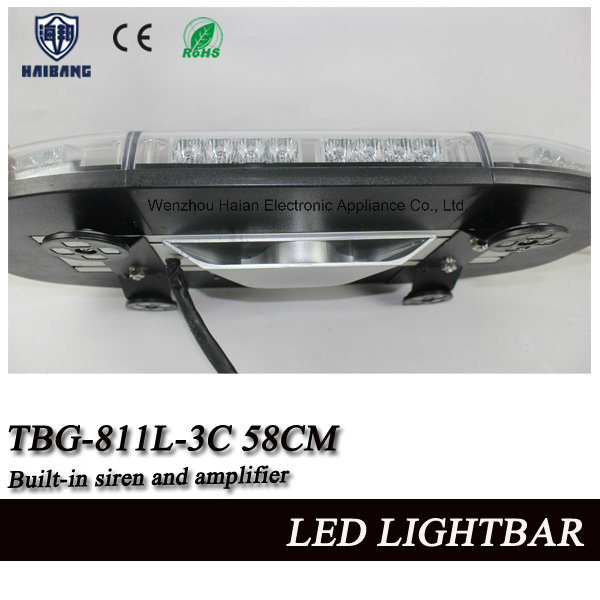 Blue LED Beacon Light Built-in Siren and Speaker for Police Cars in SMD LEDs (TBG-811L-3ES)