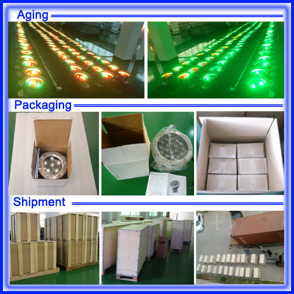 9W Shenzhen Factory Waterproof Decorative Pool Lighting RGB IP68 LED Underwater Light