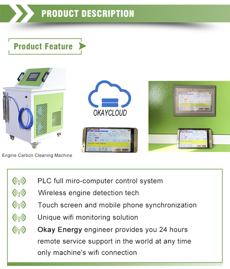 Automotive Maintenance Engine Decarbonizing Treatment Hydrogen Engine Flush Machine