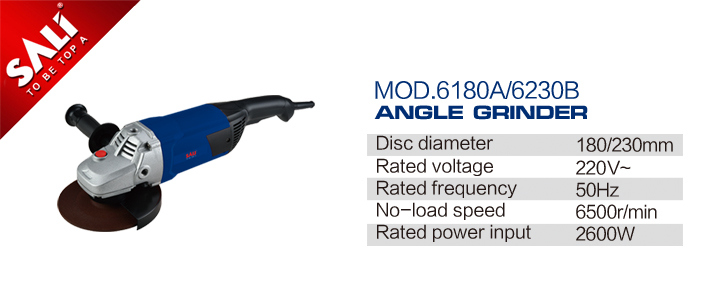 Hot Sale Sali 2600W 180mm Electric Power Tools Angle Grinder