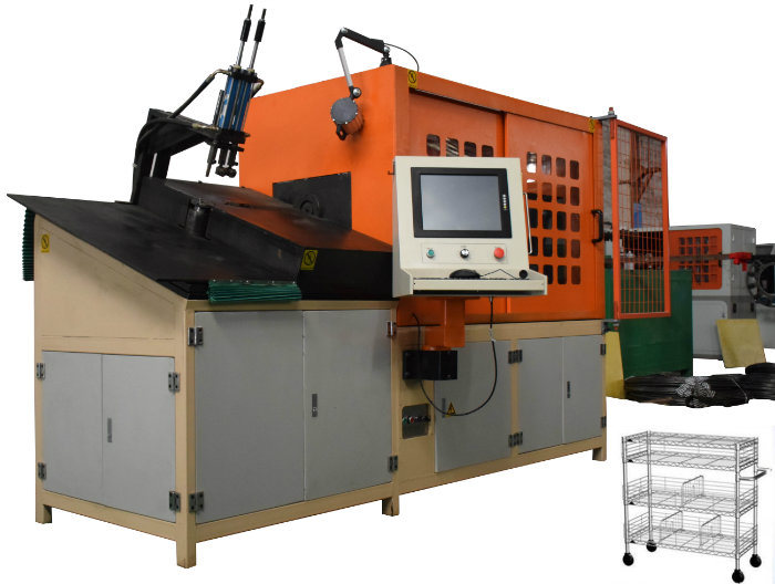 3D CNC Whole Automatic Steel Forming Gift Strip Wire Bending Machine