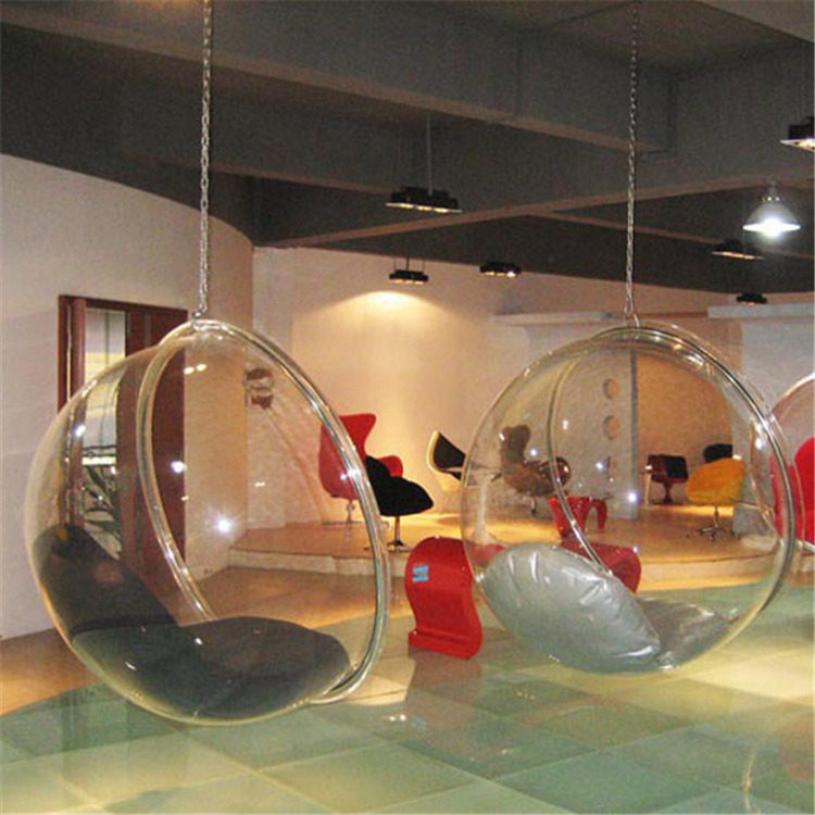 Fancy Classic Clear Acrylic Hanging Bubble Chairs
