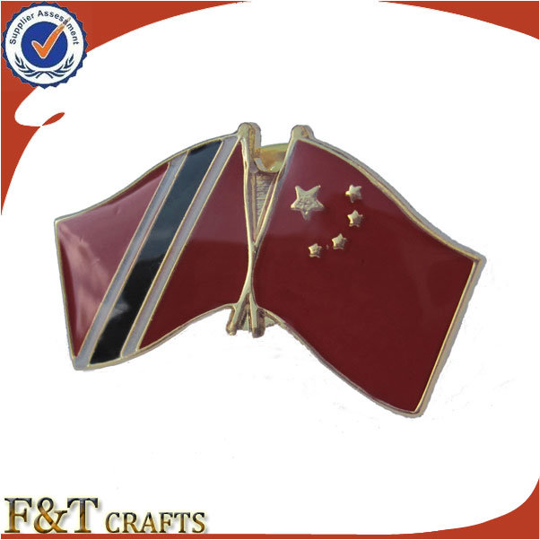 China Manufacturer Logo Design Cheap Custom Metal Pin Badge (FTFP1622A)
