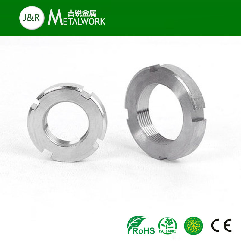 Stainless Steel SS304 SS316 Round Slotted Nut (DIN, ANSI)