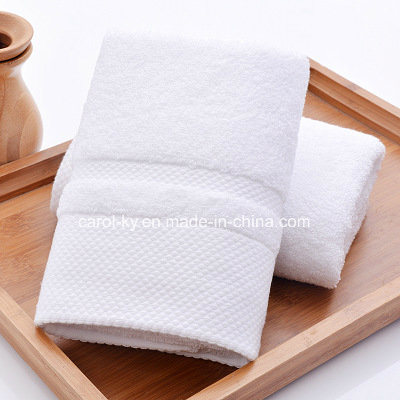 Solid Color Cotton Dobby Hem Bath Towel