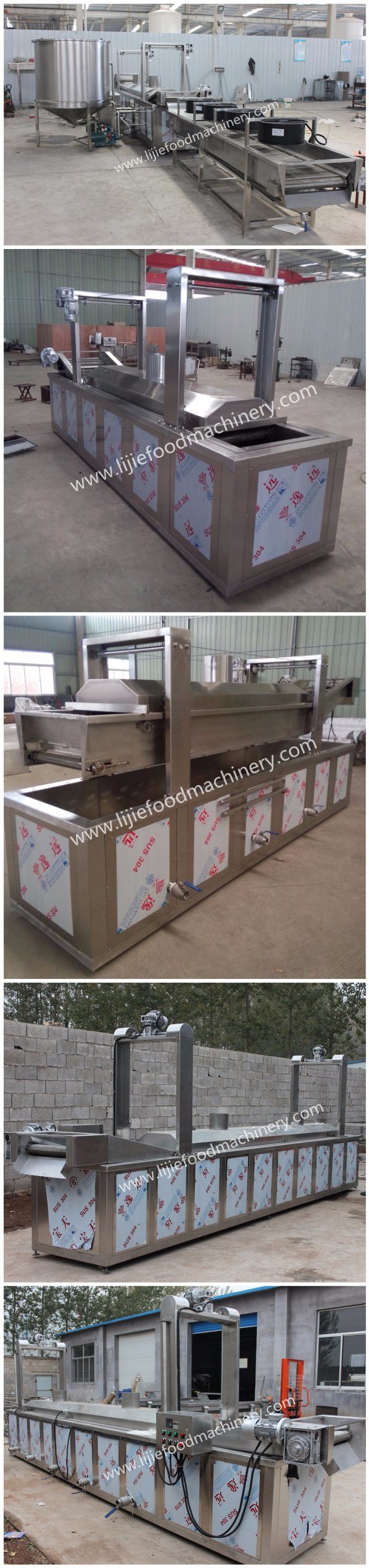 Snacks Food Continuous Frying Machine