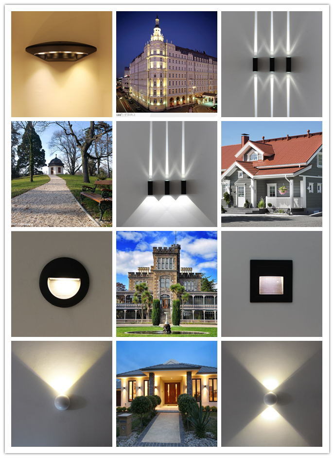 European Design Outdoor LED Wall Lamp 12W