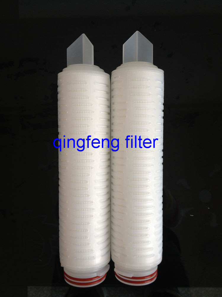 10 filtros em caixa plissados Pes do filtro de água 0.45um dos PP da polegada para a indústria de bebidas