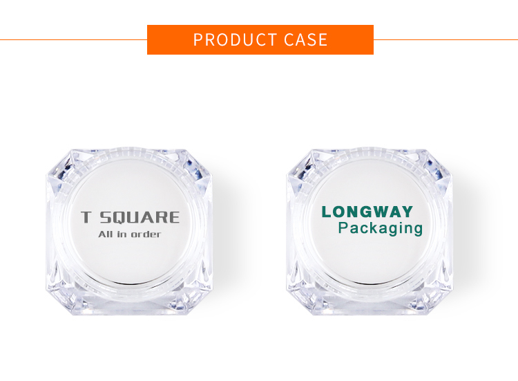 10g 15g Diamond Shape Cream Jar as PP Mini Sample Jar Elegant Eye Cream Jar