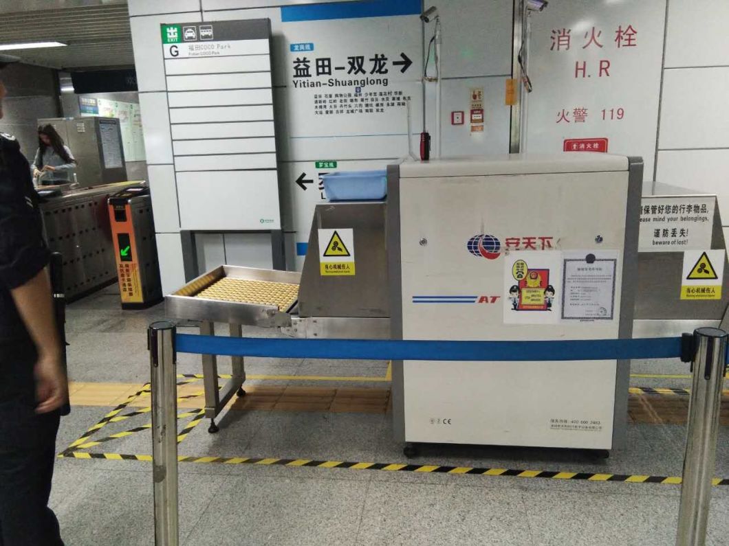 X Ray Baggage Scanning Equipment, X-ray Parcle Scanner for Checking Luggage At6550