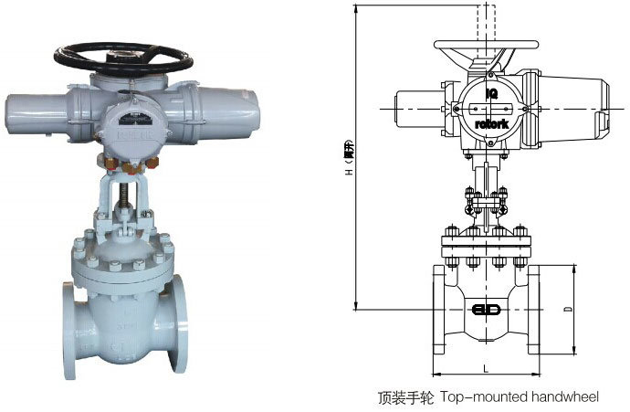 API Electric Flanged Gate Valve