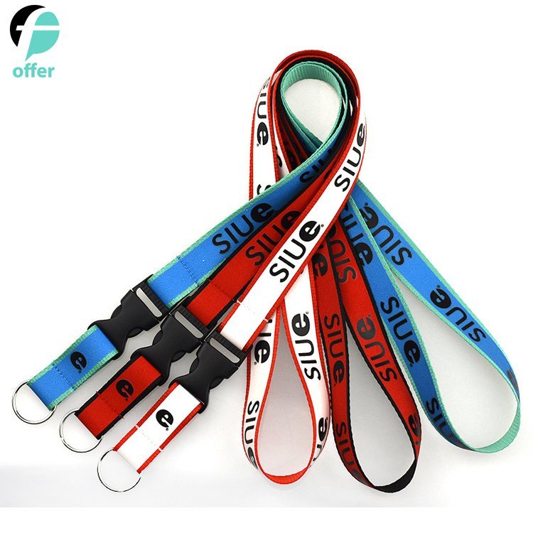 Customize Double Portable Red and White Blue Ribbon