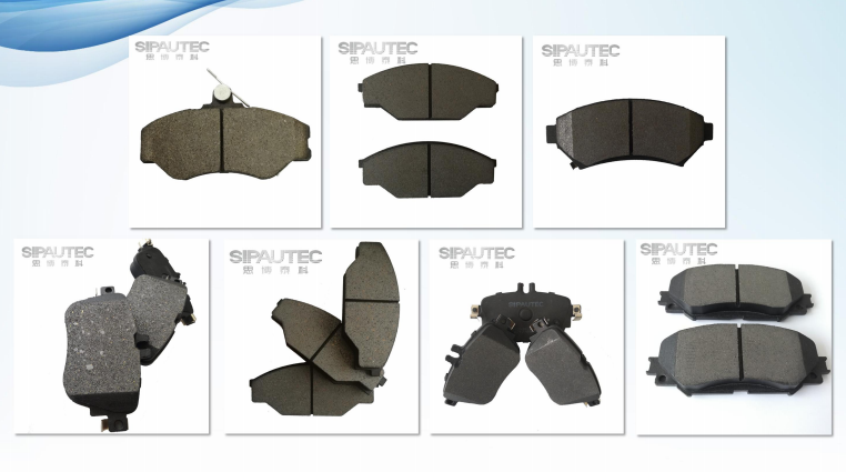 FF Friction Coefficient Semi-Metal Brake Pad Brake Linings with ISO Ts16949 ISO14001 Ohsas 18001