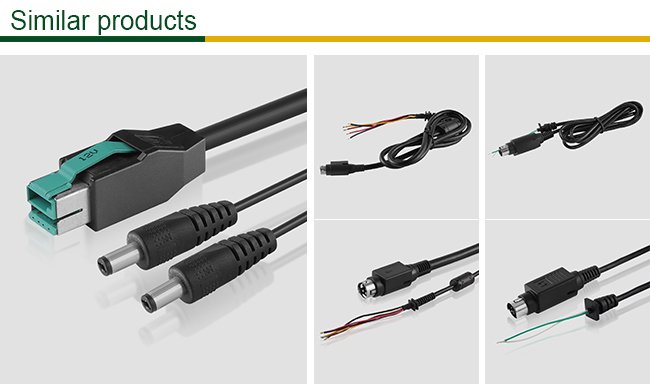 Nickel Plated Computer Data USB Wire Cable for Barcode Scanner