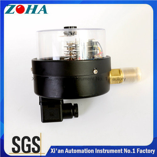 Economic Type Magnetic Electric Contact Manometers Steel Case Brass Connector