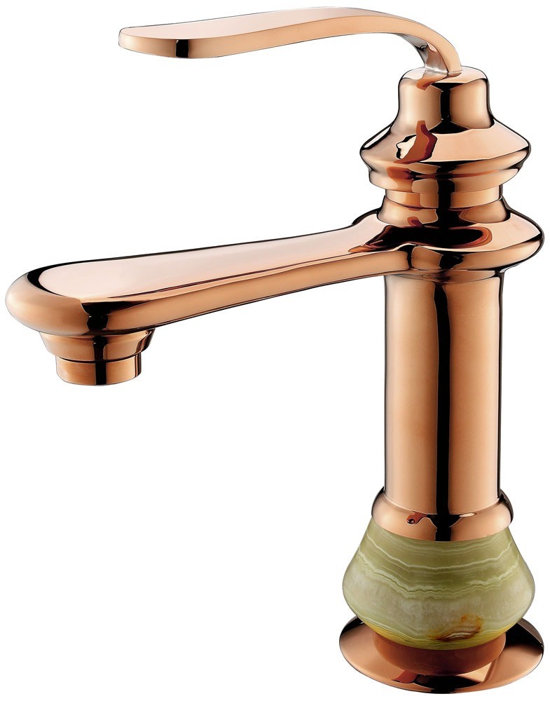 Tall Faucet Rose Gold Plated Water Tap