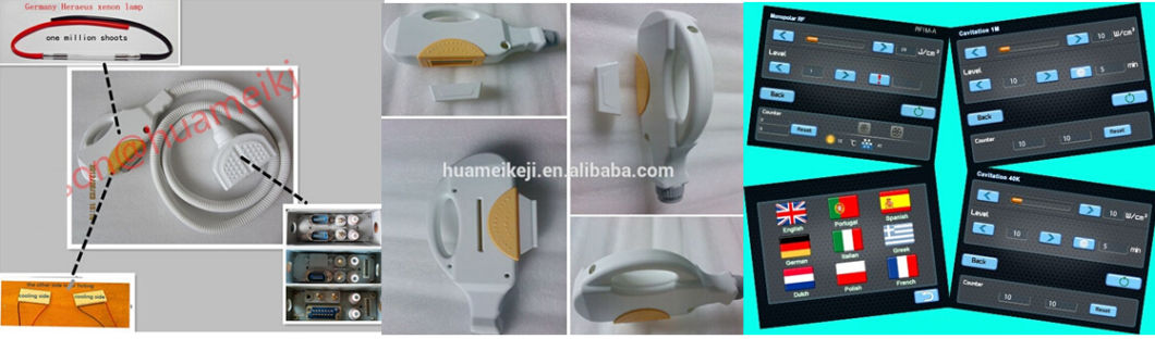Wrinkle Dispelling, Skin Tightening and Face Lifting IPL Shr Beauty Equipment