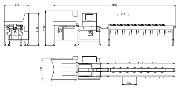 Intelligent Conveyor Weight Sorting Machine for Seafood Weight Checking