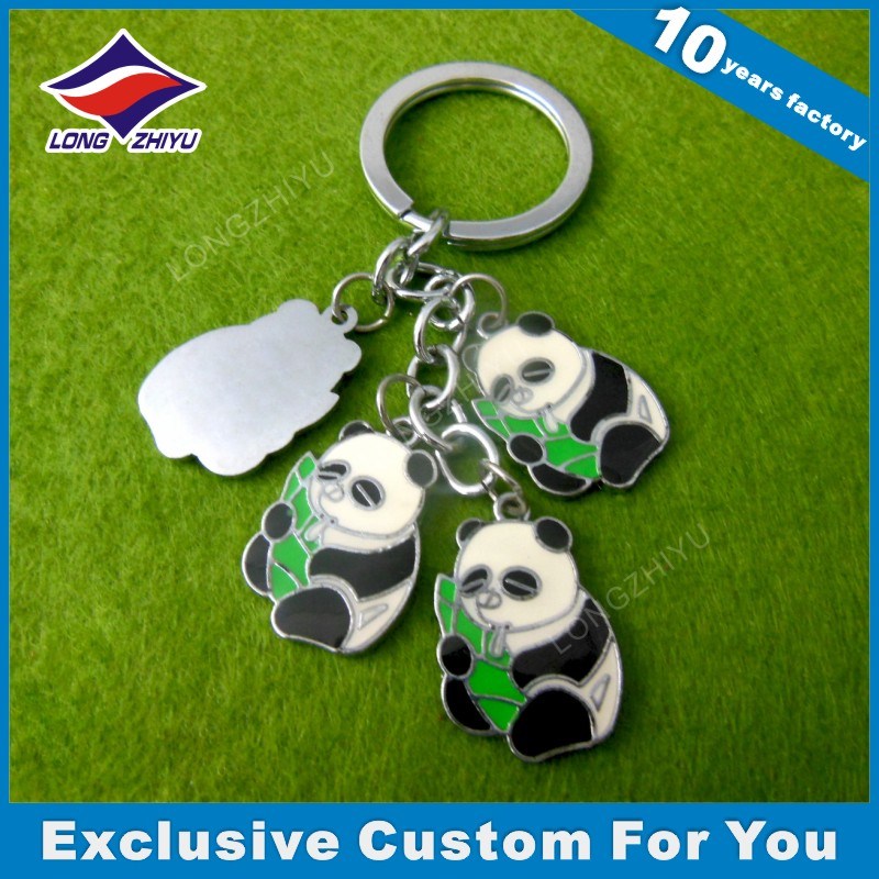 Chinese Cartoon Keychain Kit Metal Enamel Personalized Key Chain with Customized Logo