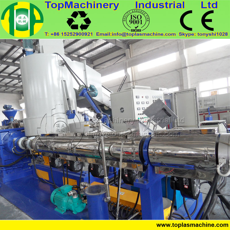 Hot Sale Plastic LDPE Granulating Machine for Ld HD Lld PP Film with Double Stage Extruder