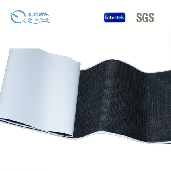 Low MOQ Black Fabric Elastic Hook and Loop Tape for Patch