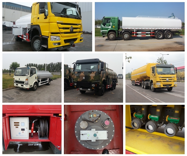 8X4 12 Wheeler HOWO 35, 000L Fuel Tank Truck