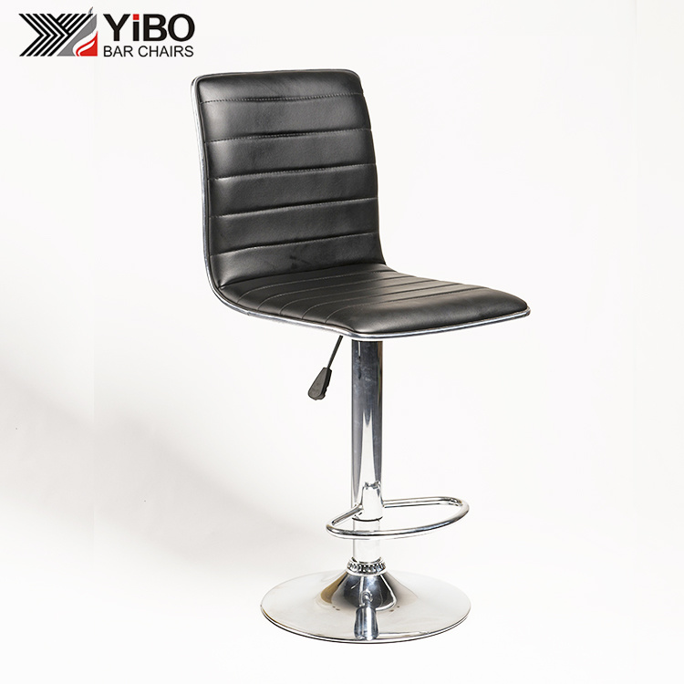 Modern Cheap Well Designed Furniture PU Leather Bar Stool with Back