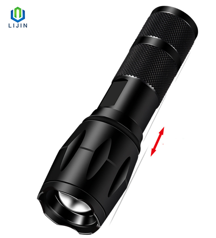 Super Bright Telescopic Zoom LED Flashlight for Outdoor Hiking