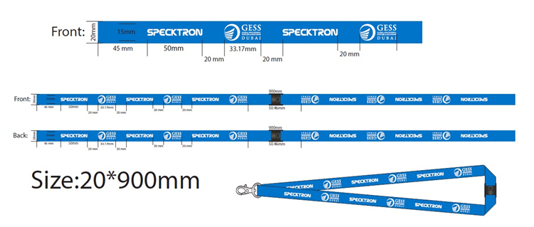 Customized Logo Neck Strap Lanyard Ribbon for Promotion Gifts