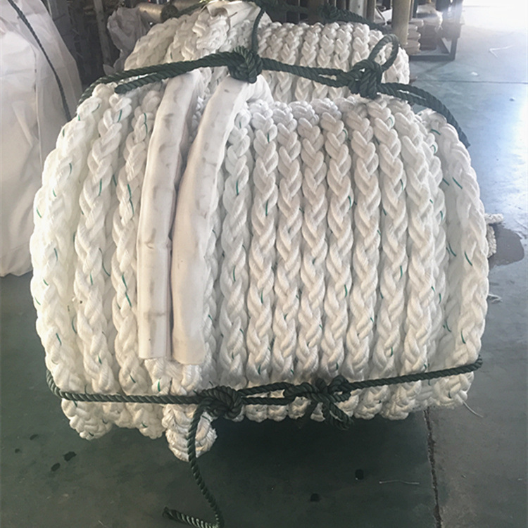 75mm 8 Strands Polyamide Marine Rope Tow Rope