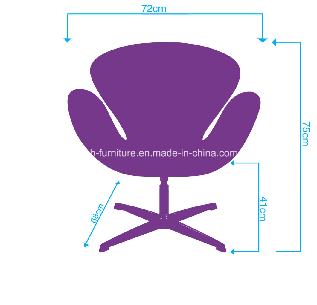 Arne Jacobsen Modern Swivel Swan Leisure Bar Chair