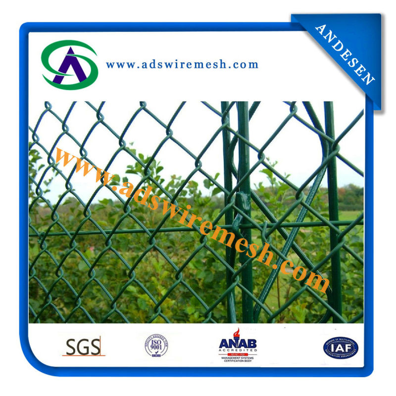 Professional Produce PVC Coating Chain Link Fence for Stadium