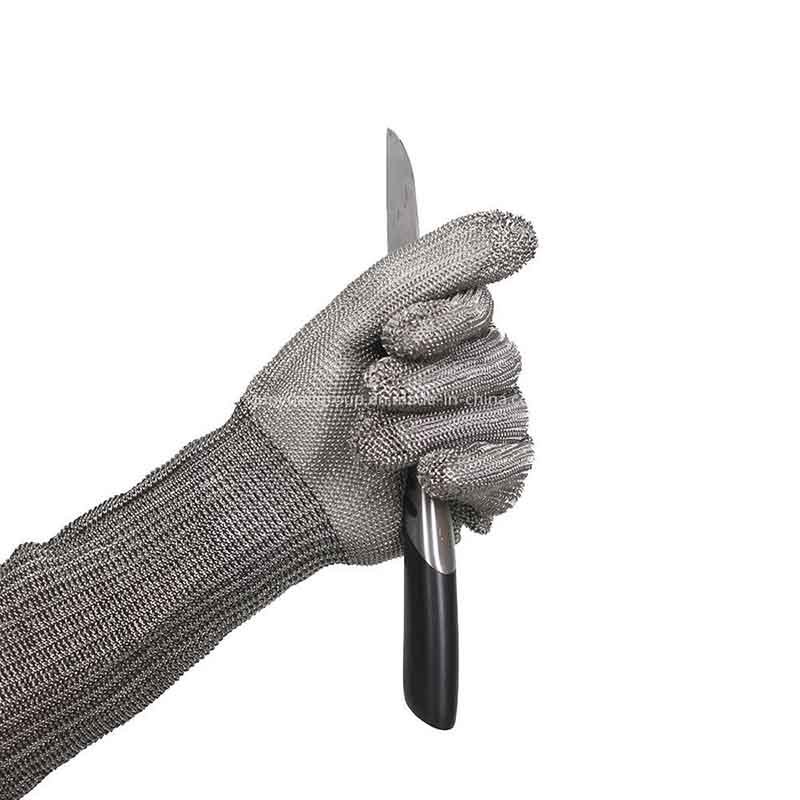 Stainless Steel Anti-Cutting Working Long Sleeve Gloves with Inner Gloves
