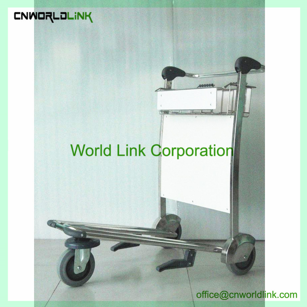 Rubber Wheels Moving Luggage Airport Trolley Cart