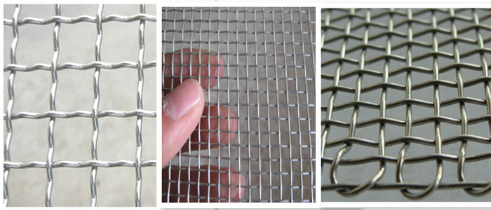 High Quality Square Decorative Stainless Steel Woven Crimped Wire Mesh