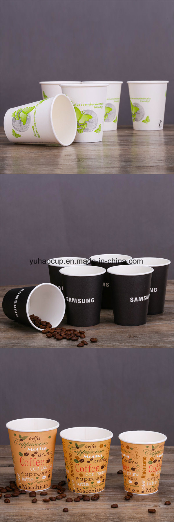 High Quality Hot Drink Disposable Single Wall Paper Cup