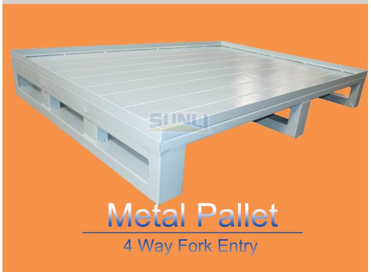 1t 2 Way Entry Single Face Storage Steel Pallet